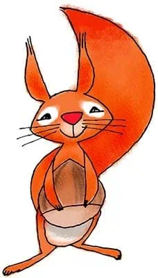 basin scoiattolo rosso